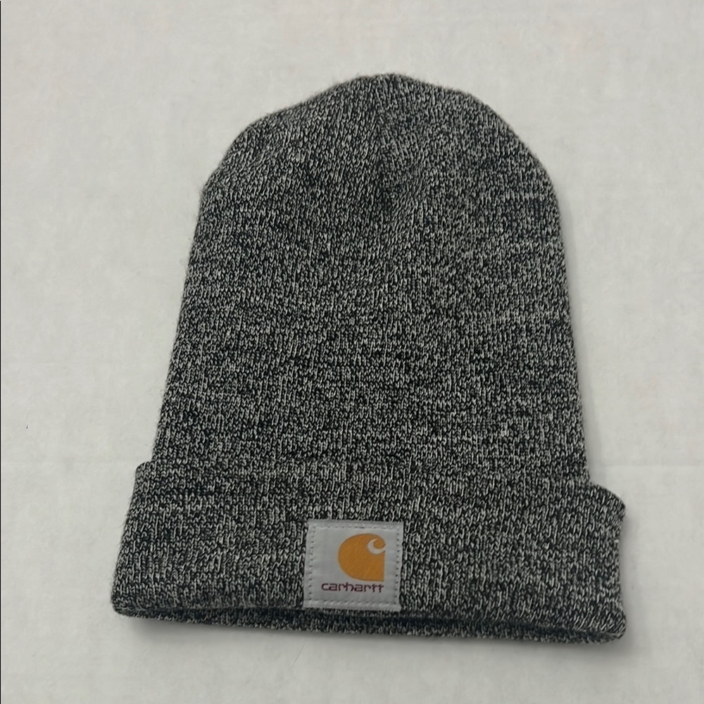 Carhartt Black and White Knit Beanie